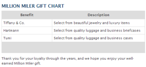 million miler gift delta