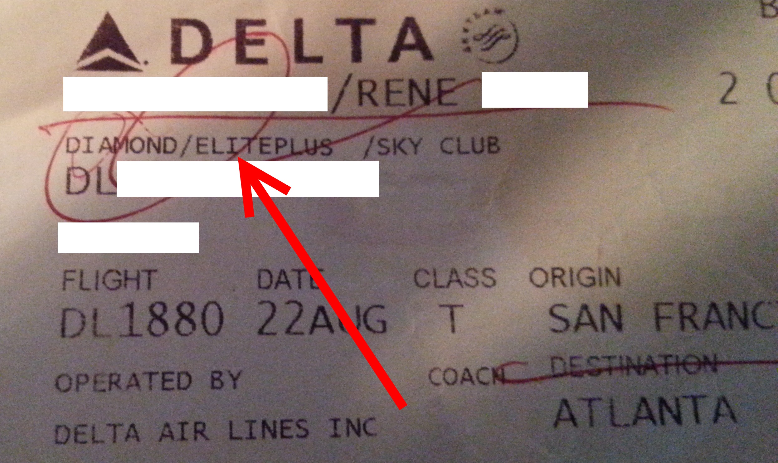 delta boarding pass says elite delta points blog Eye of the Flyer