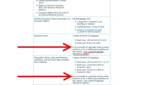 double standards business class klm