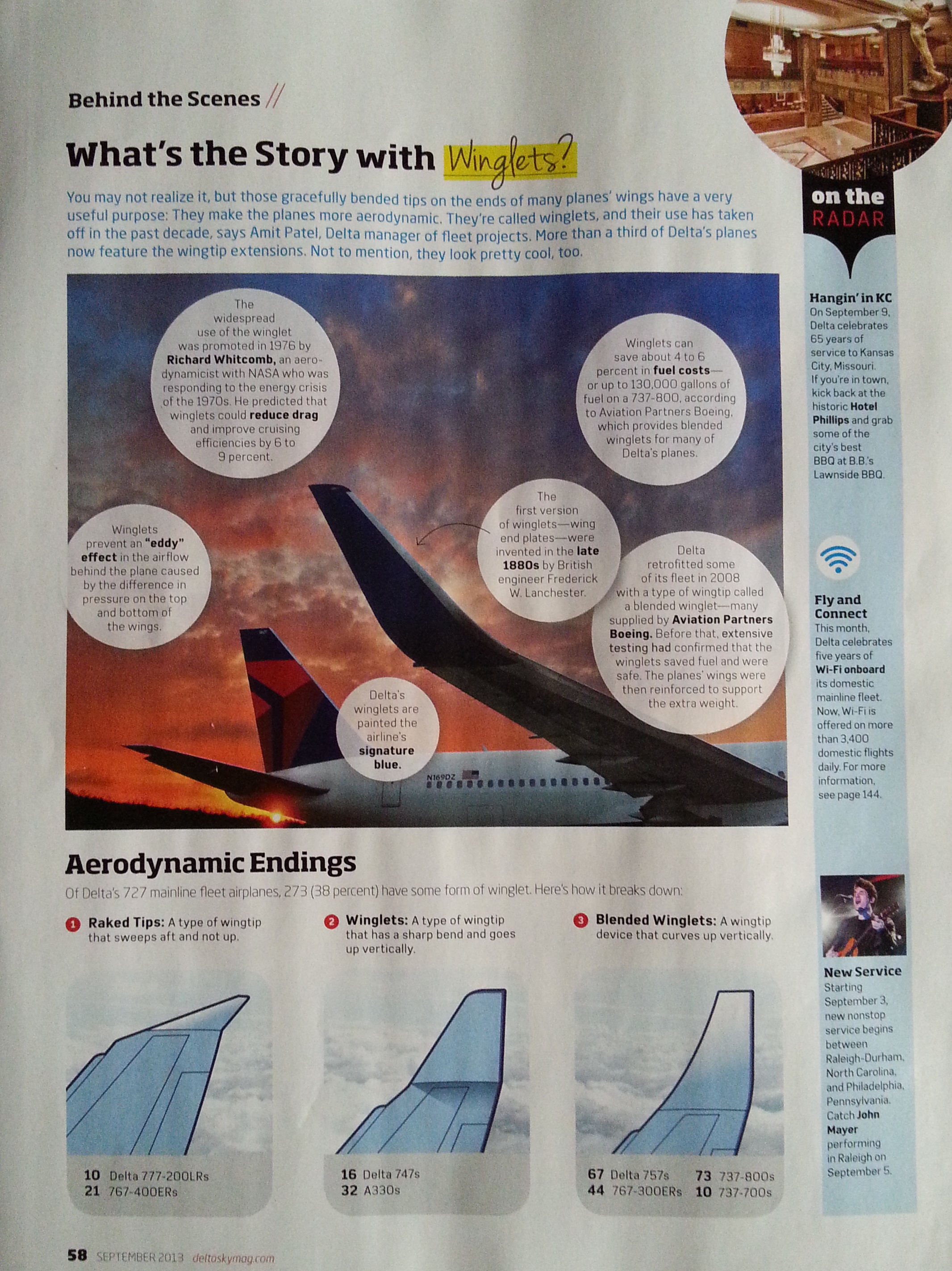 OK I really think Winglets are kool & so does Delta’s SKY Magazine this month