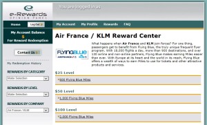 klm erewards points