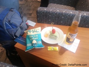 REAL FOOD at the Club in ATL Mileage Run Delta Points travel blog rene MKE to LAX (11)