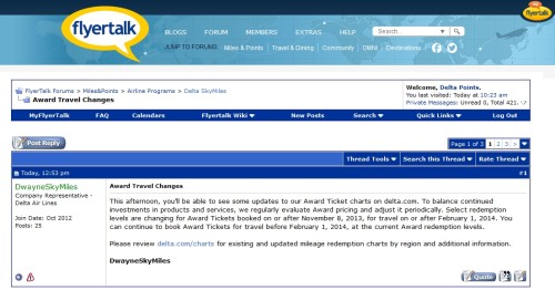 devaluation from delta dwayne skymiles