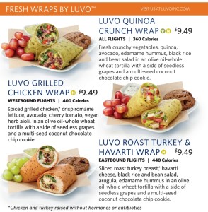 free luvo food on JFK Economy Comfort Delta