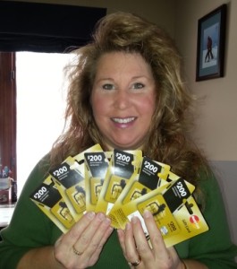 lisa with OM gift cards