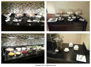 Sheration IAH lunch buffet Delta Points blog