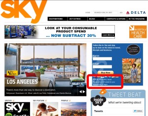 delta sky magazine no one reads it anymore due to gate to gate PEDs