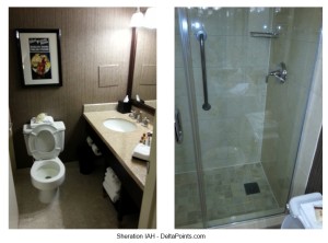 jr suite club level sheraton iah delta points bathroom