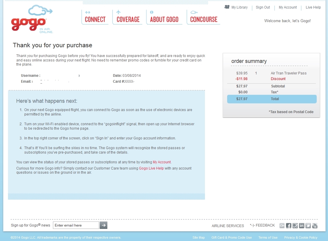 Pssst – hey, know what still works? 30% GoGo code from last year ;-)
