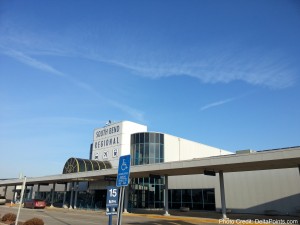 SBN south Bend Airport delta points mileage run