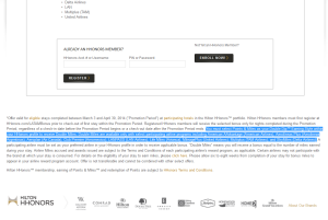 hilton 2x fine print