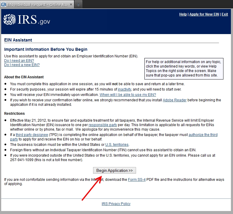 Rookie Wednesday: How to apply for an EIN number or “Employer Identification Number”