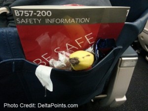 junk left behind on delta transcon flight 1st class