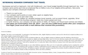 new 5000 point SkyBonus referral program