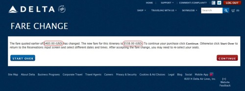 delta fare change at final purcahse