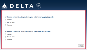 new Skymiles survey 13