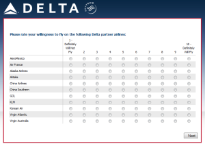 new Skymiles survey 9