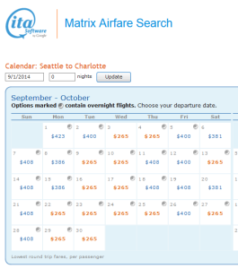 Seattle to Charlotte