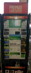 gift card rack with vanilla reload cards you can buy with credit card