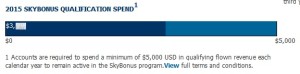 new skybonus spend tracker