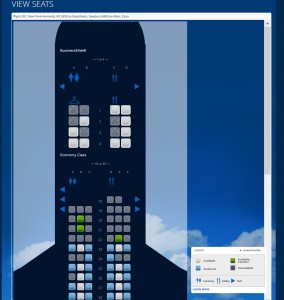Delta 757-200 JFK-ARN non-full flat seats