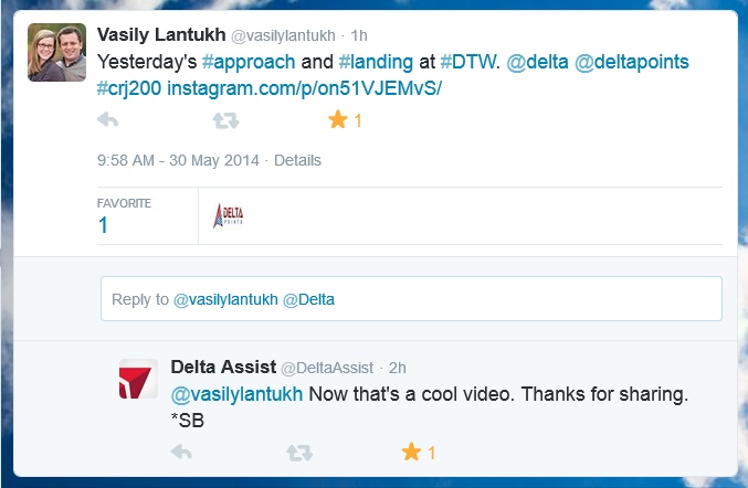 Has anyone noticed Delta is now interacting with us on social media?