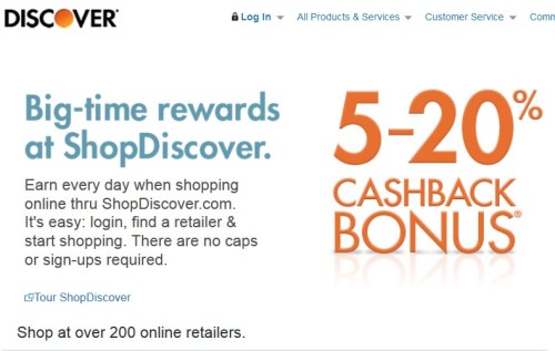 shop discover discounts