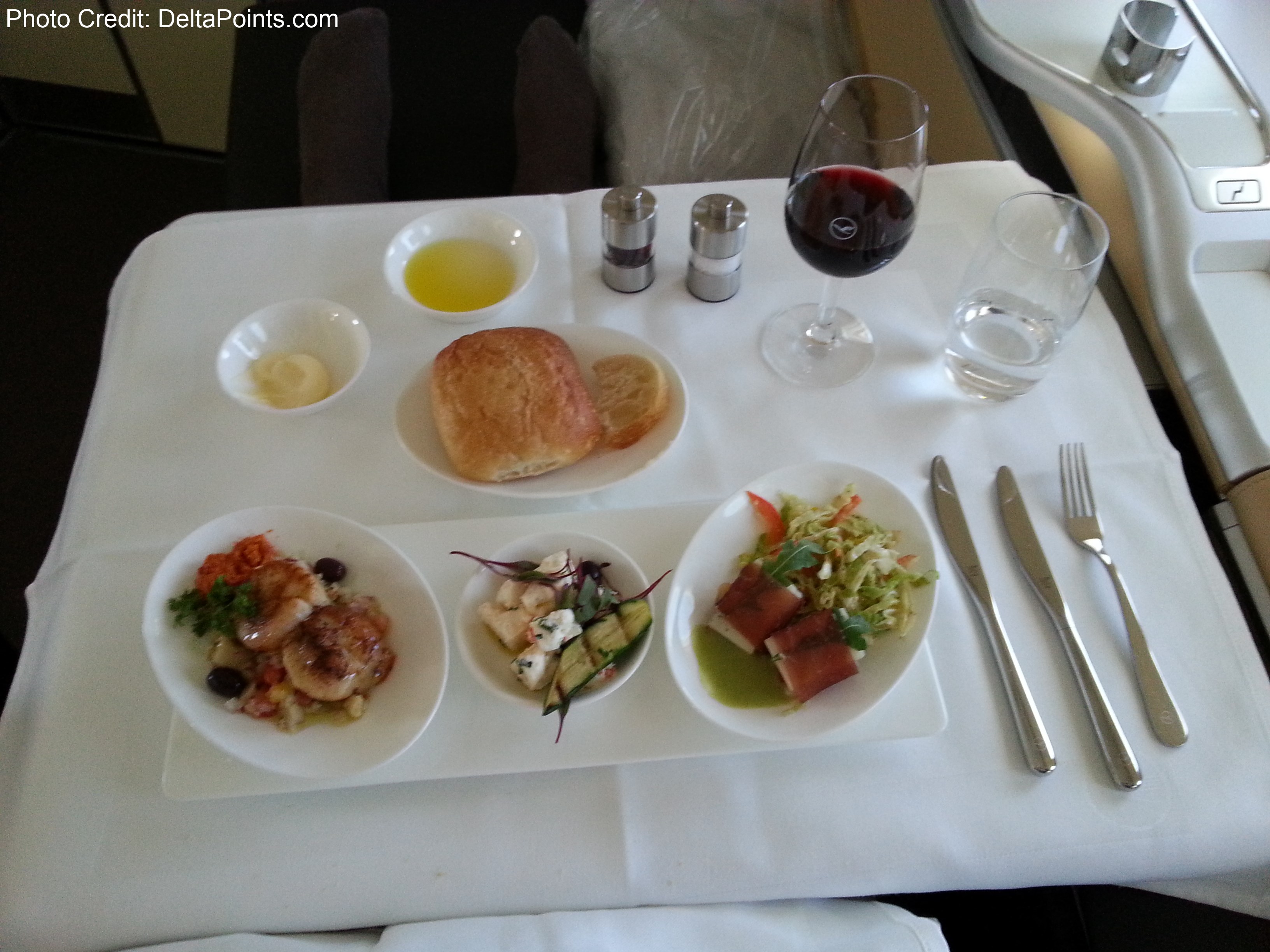 Lufthansa 1st class to Sweden: The brand new and amazing Boeing 747-8 & 1st class seating & experience – part 5