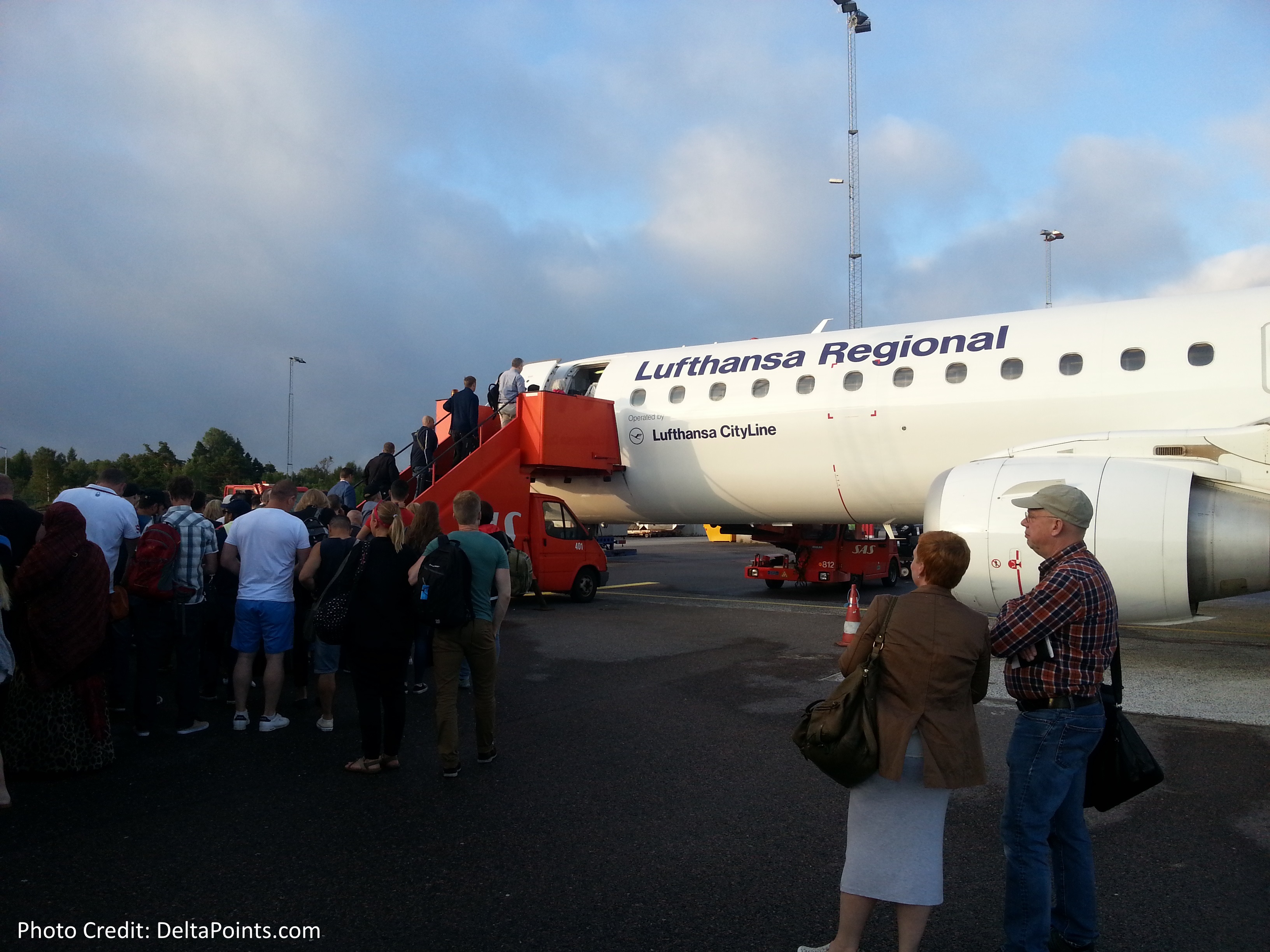 Lufthansa 1st class to Sweden: Outbound from Gothenburg Sweden & business class to Munich Germany- part 8