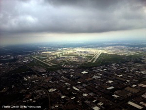 climbing out of ORD on lufthansa 747-8 first class delta points blog