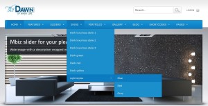 dawn theme delta points light blue