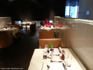 eating area lufthansa 1st class terminal fra delta points blog
