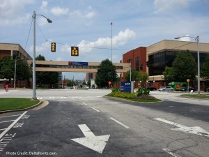 main entrance to Delta CORP ATL delta points blog (1)