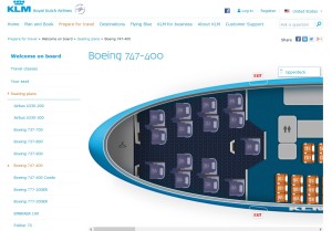 new 747 biz seats klm