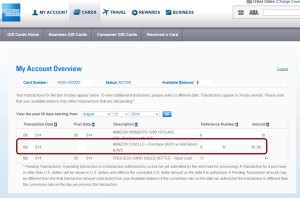 one dollar hold on a card