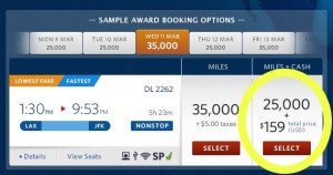 skymiles 2015 upcharge