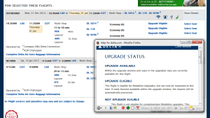 upgrade eligible but not really from delta-com