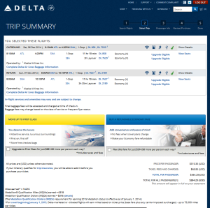 atl to sna weekend flexperks run