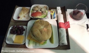 burger delta 1st class lax to atl