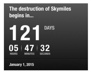 countdown to the destruction of skymiles