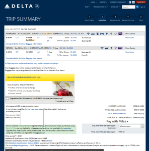 lax to stt 1st class delta-com