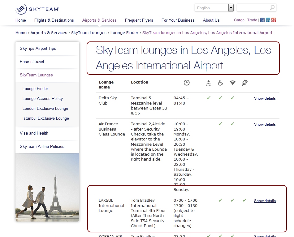 A 18,000+ point Delta Mileage Run: Skyteam Lounge hopping in LAX – Korean Air lounge LAX & more?