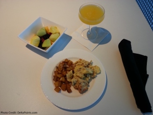 Breakfast at Centurion lounge DFW Delta Points blog