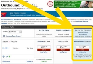 basic economy delta fare class
