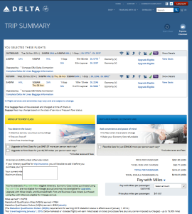 delta-com san to hnl via sea