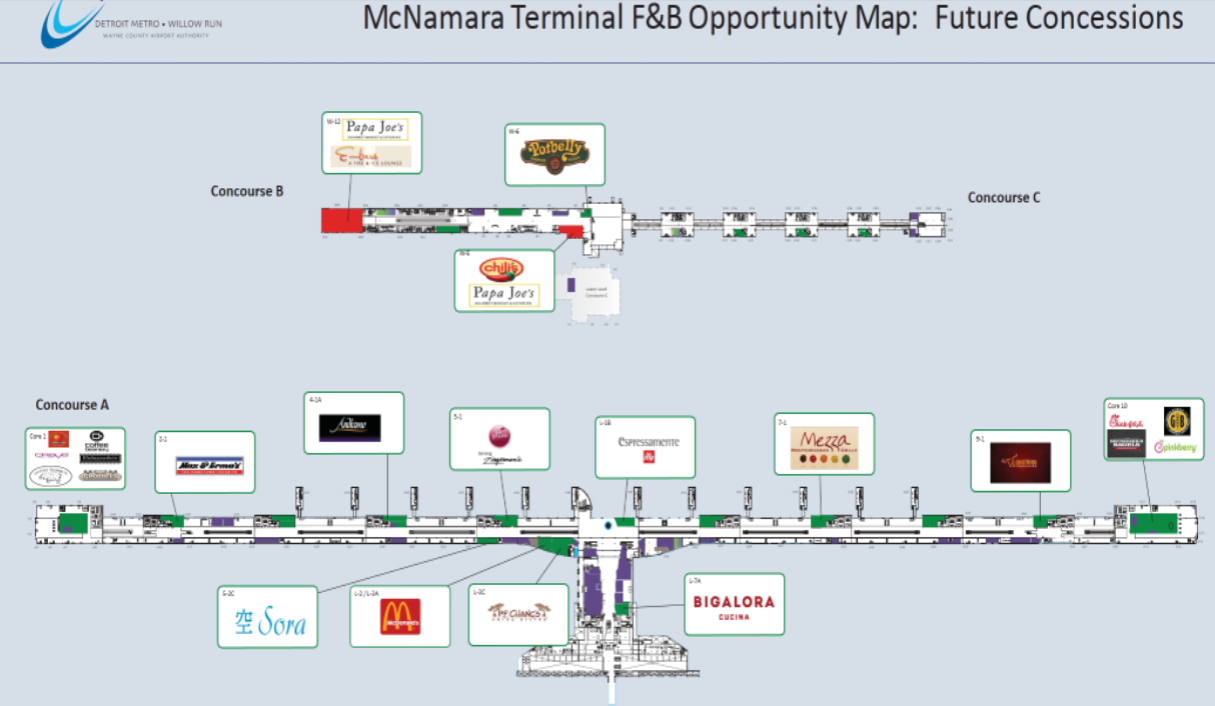 MEGA new food choices on the way for DTW – great news for Delta flyers!