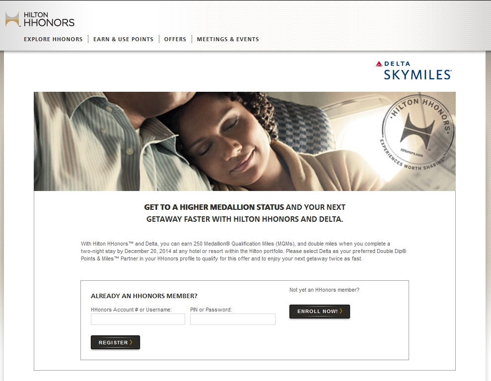 Top off your Delta MQMs with Hilton promo (but check your settings before you do)!