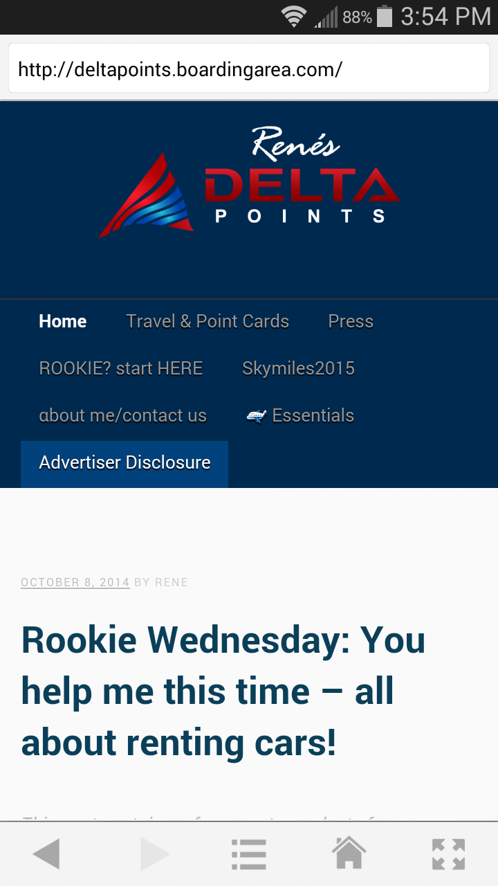 Delta Points is now mobile “friendly” – the new theme is LOADED! Take a look