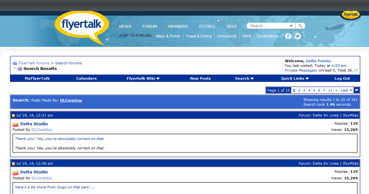 Why has Delta given up on FlyerTalk? Company – Member interactions drops to almost zero!