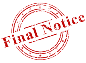 final notice